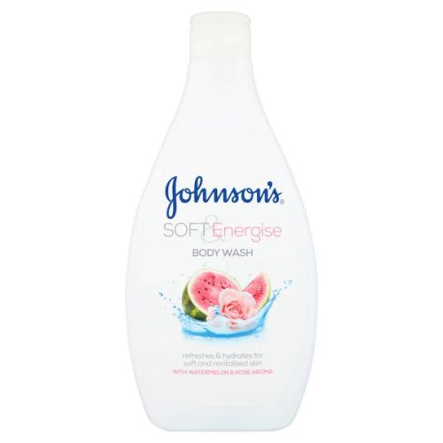 Johnson's Soft&Energise görögdinnye és rózsa illatú tusfürdő 400ml