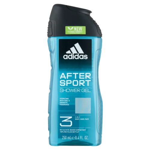 Adidas After Sport 3 az 1-ben test, haj & arc hidratáló tusfürdő 250 ml