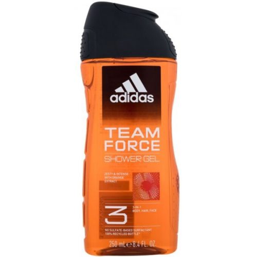 Adidas Team Force 3 az 1-ben test, haj & arc hidratáló tusfürdő 250 ml