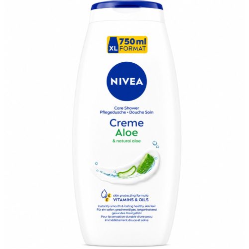 Nivea Creme Aloe & Natural Aloe tusfürdő 750ml