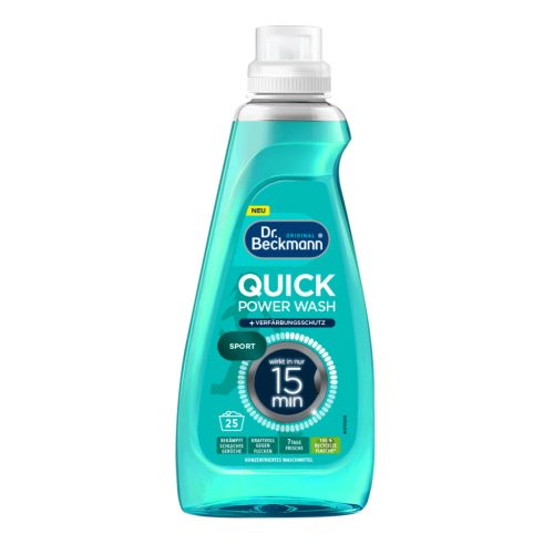 Dr. Beckmann Quick Power Wash Sport mosógél 800ml 25 mosás