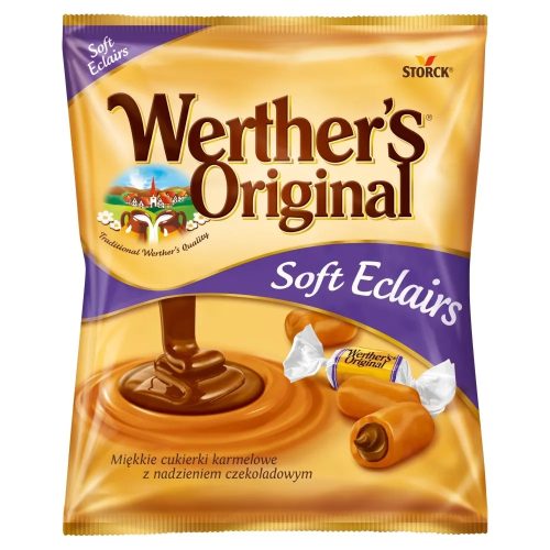 Werther's Original Soft Eclairs tejszínes vajkaramella kakókrémmel töltve 70 g