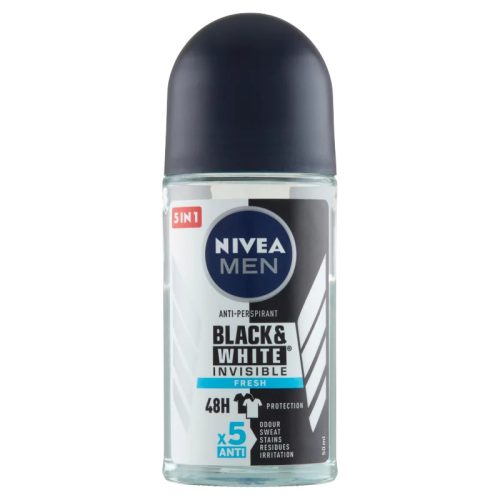 Nivea Men Black & White Invisible Fresh golyós dezodor 50 ml