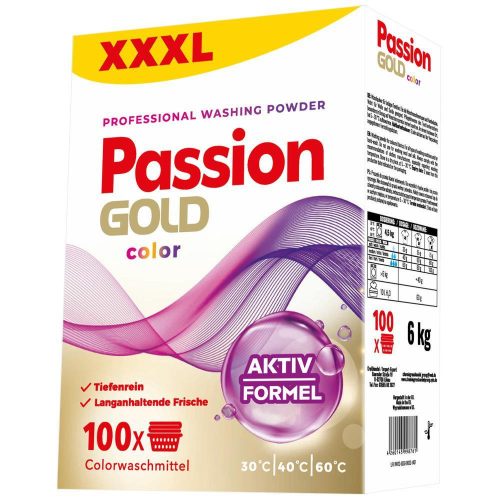 Passion Gold Color mosópor 6kg 100 mosás