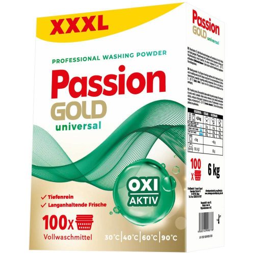 Passion Gold Universal mosópor 6kg 100 mosás