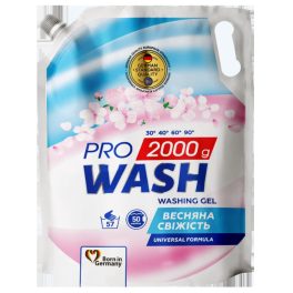  Pro Wash tavaszi frissesség universal mosógél utántöltő 1,9L 50 mosás