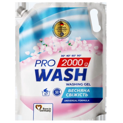 Pro Wash tavaszi frissesség universal mosógél utántöltő 1,9L 50 mosás