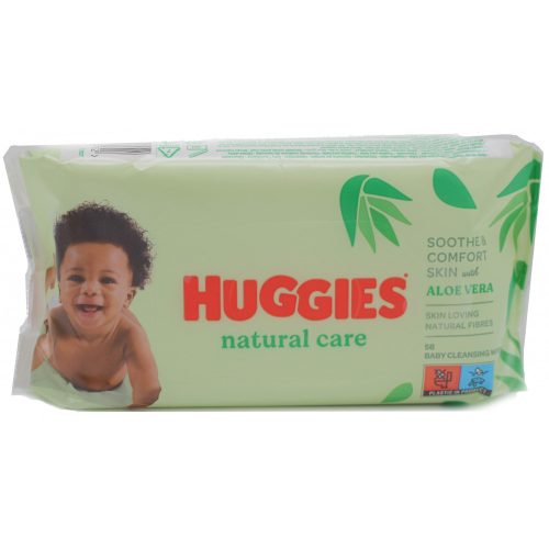 Huggies natural care nedves baby törlőkendő 56db