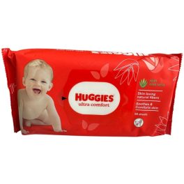   Huggies ultra comfort nedves törlőkendő aloe verával 56db
