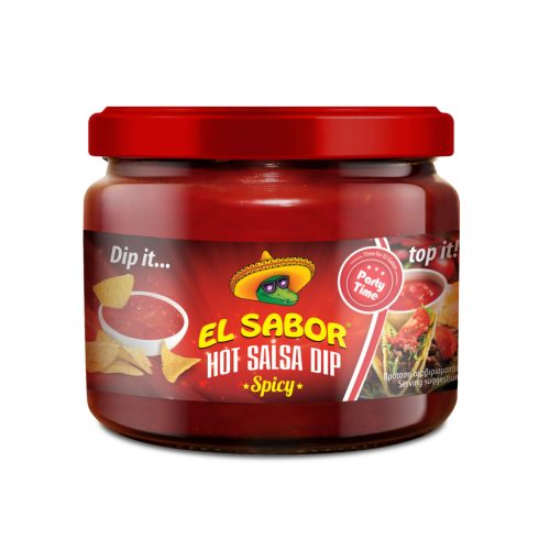 EL SABOR Hot Salsa Dip Spicy - csípős 300g