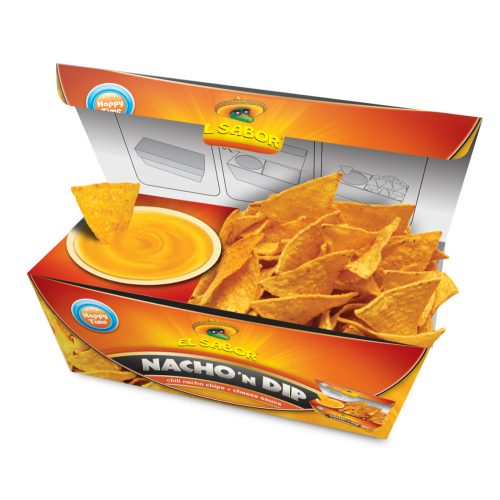 EL SABOR Nacho'N Dip Sajt (nacho chips és sajtszósz) 175g 