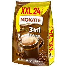 Mokate 3in1 brown sugar XXL instant kávé, 24x 17g