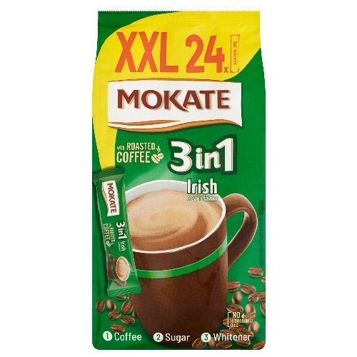 Mokate 3in1 Irish XXL instant kávé (24x17g) – ír krémlikőr ízesítéssel