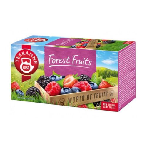 Teekanne World of Fruits málna és szeder ízesítésű gyümölcstea keverék 20 filter 50 g