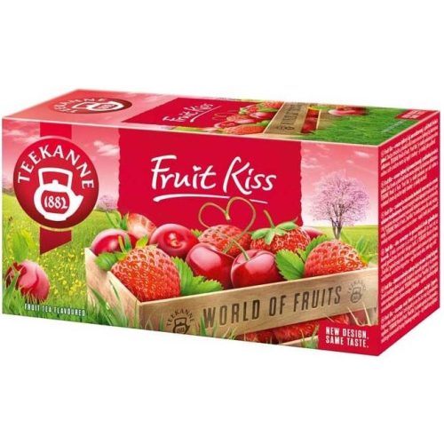 Teekanne World of Fruits cseresznye- és eper ízesítésű gyümölcstea keverék 20 filter 50 g