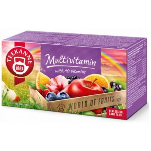 Teekanne World of Fruits Multivitamin gyümölcstea keverék 20 filter 50 g