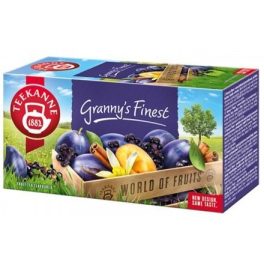   Teekanne World of Fruits Granny's Finest bodza-, vanília- és szilvaízű gyümölcstea 20 filter 50 g