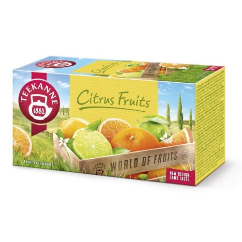 Teekanne World of Fruits vegyes citrus ízesítésű gyümölcstea keverék 20 filter 45 g