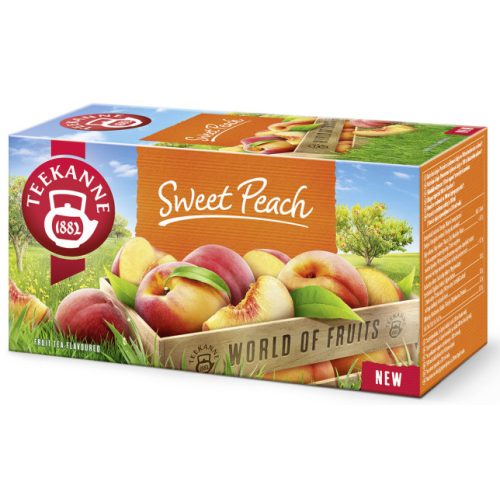 Teekanne World of Fruits őszibarack ízesítésű gyümölcstea keverék 20 filter 45 g