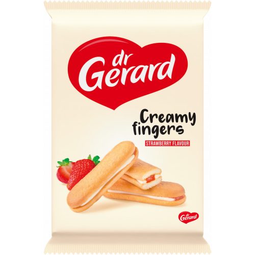 Dr. Gerard Creamy Fingers epres ízű töltelékkel és tejszín ízű krémmel töltött piskóta 170g