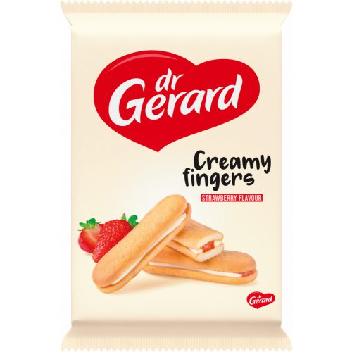 Dr. Gerard Creamy Fingers epres ízű töltelékkel és tejszín ízű krémmel töltött piskóta 170g