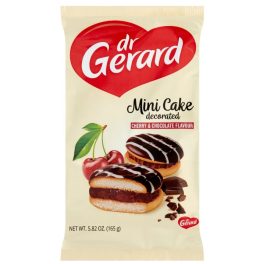   Dr. Gerard Mini Cake piskóta csokoládé ízű krémmel és meggy ízű töltelékkel 165g