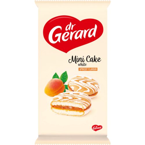 Dr. Gerard Mini Cake piskóta tejszín ízű krémmel és sárgabarack ízű töltelékkel 165g
