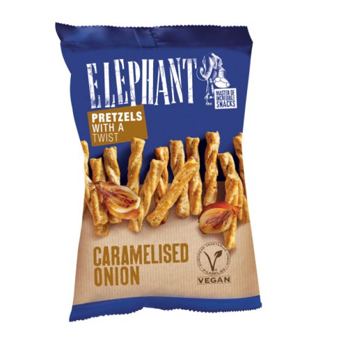 Elephant csavart perec karamellizált hagyma ízesítéssel 70 g