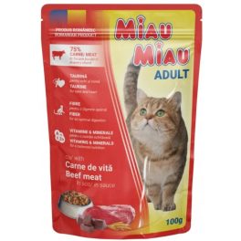 Miau Miau nedves macskaeledel marhával szószban 100g