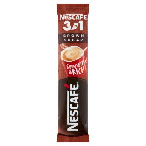 Nescafé 3in1 Brown Sugar azonnal oldódó kávéspecialitás barnacukorral 16,5 g