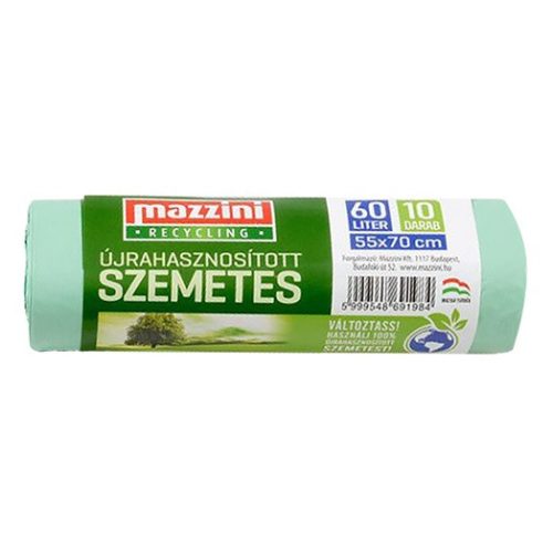 Szemeteszsák - Mazzini újrahasznosított 60L 10 db/tekercs