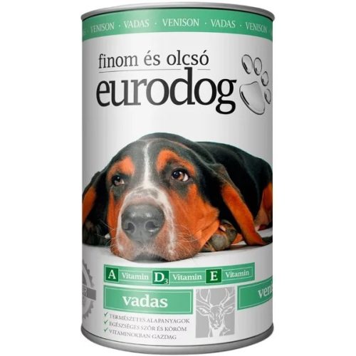 Eurodog kutya konzerv 1240g vadas