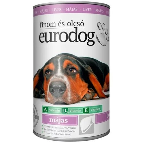 Eurodog kutya konzerv 1240g májas