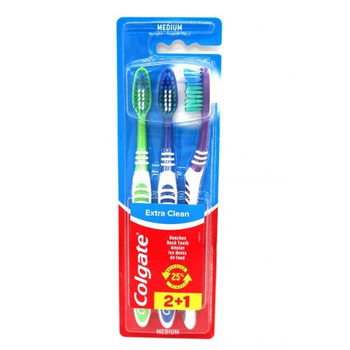 Colgate Extra Clean fogkefe 3db