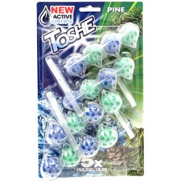   Toshe Pine fenyő illatú WC-frissítő és WC-illatosító golyók – 4x55 g