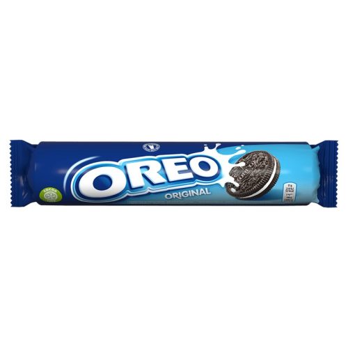 Oreo Original vanília ízű töltelékkel töltött kakaós keksz 154 g