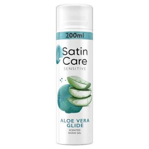 Gillette Satin Care borotválkozási gél hölgyeknek érzékeny bőrre Aloe Verával 200ml 