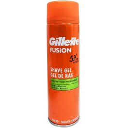   Gillette Fusion Borotvazselé Mandulaolajjal, Érzékeny Bőrre, 200ml