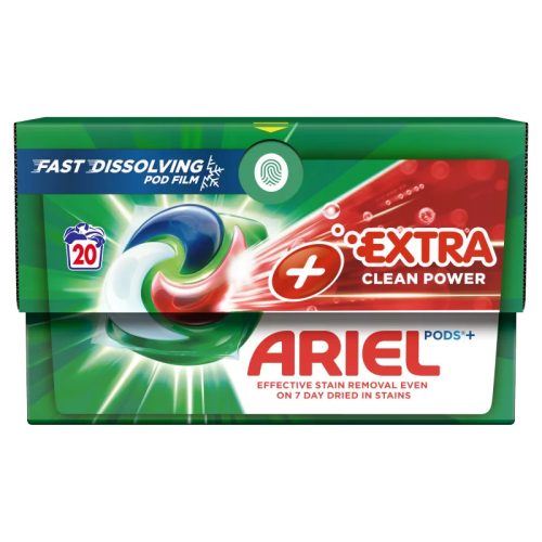 Ariel All-in-1 PODS Mosókapszula Extra Clean Power 20 Mosáshoz