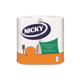   Nicky háztartási papírtörlő 2 tekercs, 2 rétegű, 48 lap/tekercs