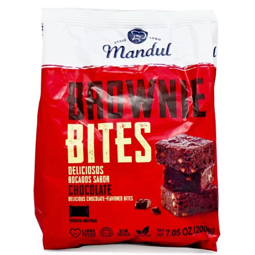 Mandul brownie bites - csokoládé ízű mini brownie falatkák mandulával 8x25g (200g)