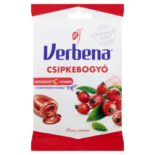 Verbena töltött keménycukorka csipkebogyó kivonattal és C-vitaminnal 60g