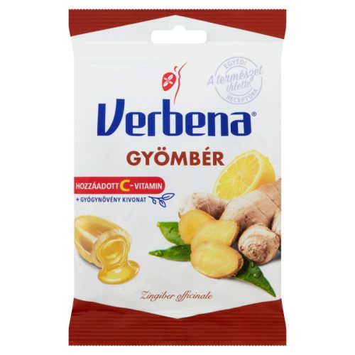 Verbena töltött keménycukorka gyömbérrel és C-vitaminnal 60g