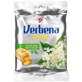   Verbena töltött keménycukorka édesítőszerekkel, bodzavirág kivonattal és C-vitaminnal 60g