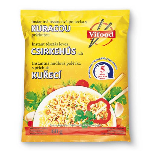 Vifood Instant Tésztás Leves csirkehús ízű 60g