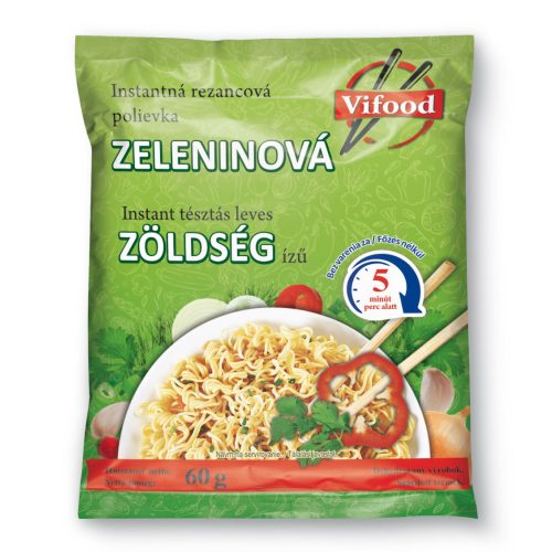 Vifood Instant Tésztás Leves zöldség ízű 60g