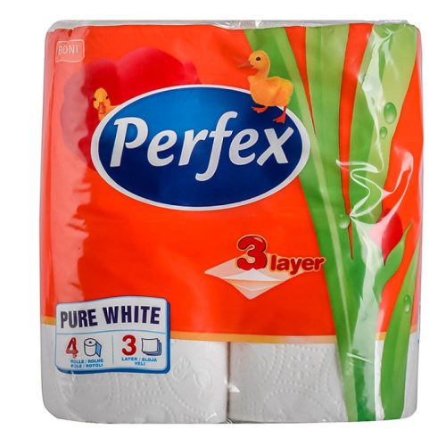 Toalettpapír - Perfex 3 rétegű, 4 db tekercs