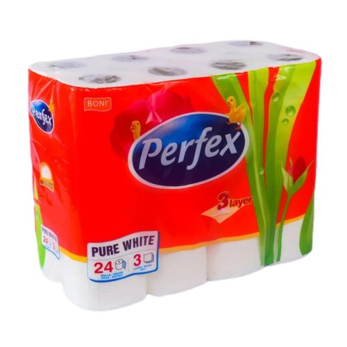 Toalettpapír - Perfex 3 rétegű, 24 db tekercs