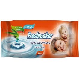   Freshmaker Baby Wet Wipes Aloe Vera nedves törlőkendő 72db
