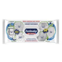   Freshmaker Multi Surface általános felülettisztító nedves törlőkendő visszazárható fedéllel 50 lapos